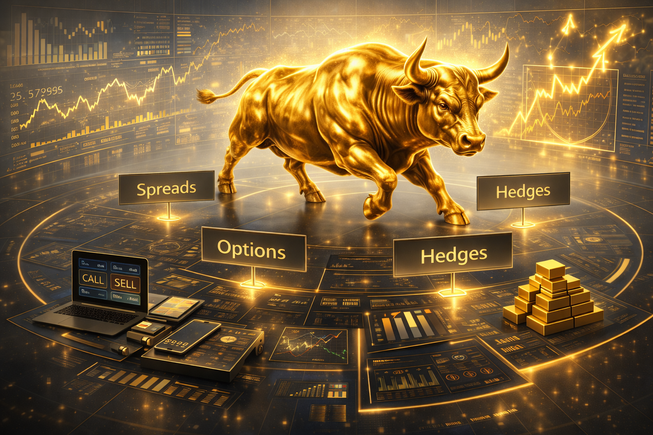 More than one way to ride a bull - shift tactics in gold as liquidity crunch caps rally, says Tastylive’s Vecchio teaser image
