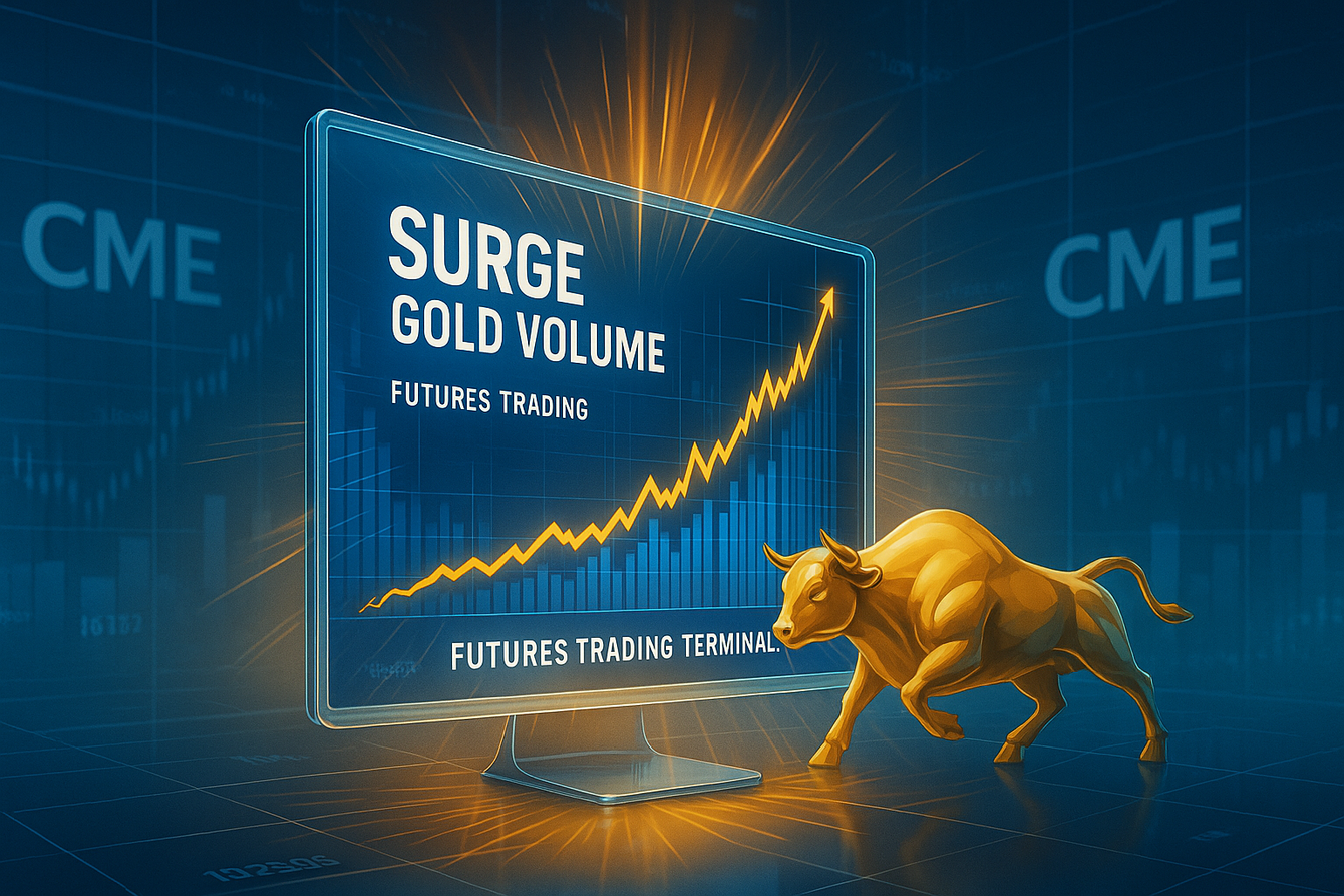 CME sees record volume in futures as investment demand now drives the gold market teaser image