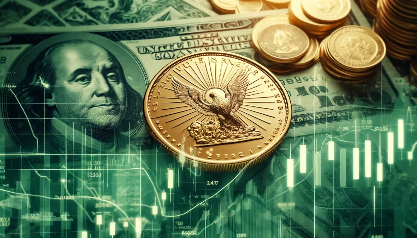 Gold futures surge above $2,400 amid economic anticipation teaser image