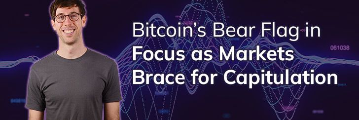 Bitcoin’s bear flag in focus as markets brace for capitulation teaser image