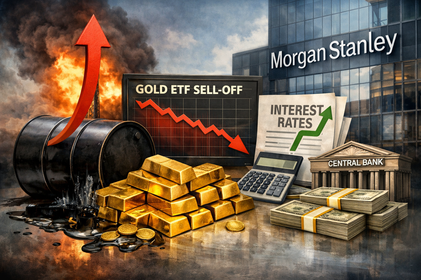 ‘Gold's liquidity works against it’ in oil shock, central bank selling and ETF liquidations still possible – Morgan Stanley’s Gower teaser image