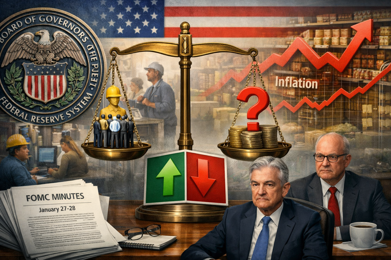 FOMC minutes show a Fed confident in labor stability but uncertain about inflation, and increasingly divided on the rate path teaser image