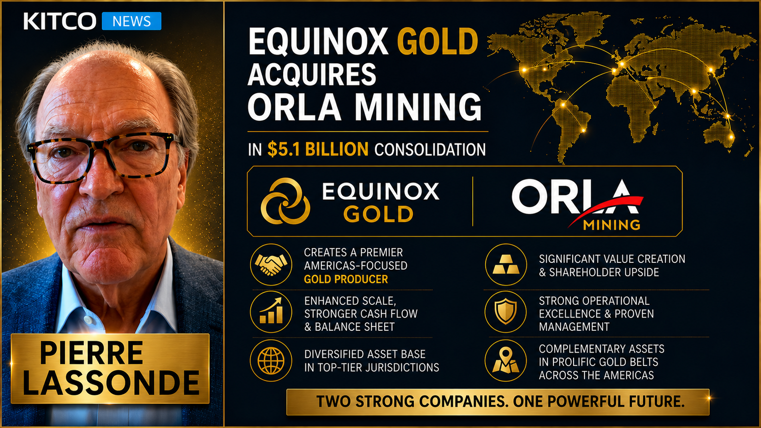 Equinox Gold acquires Orla Mining in $5.1 billion consolidation, backed by Pierre Lassonde teaser image